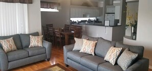 Smart TV, video games, DVD player, table football