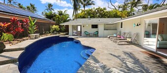Zen Home with AC, Pool, Near Kailua Beach