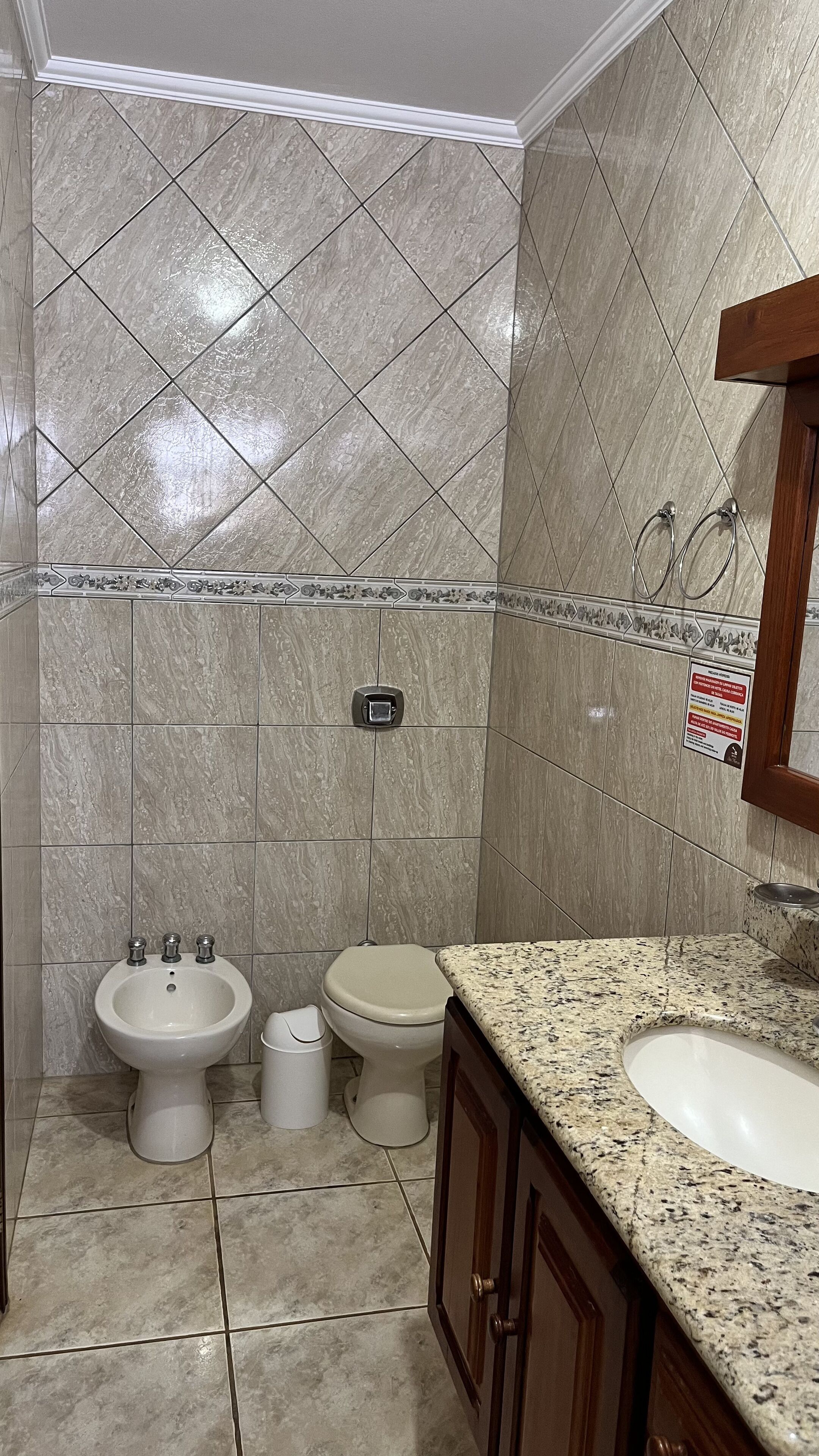 deluxe quadruple room | bathroom | shower, towels, soap, toilet paper