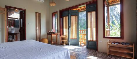 Superior Double or Twin Room, Mountain View | Premium bedding, down comforters, pillowtop beds, individually decorated