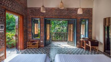 Vue depuis lâhĂ©bergement