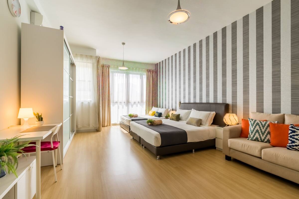 Executive Apartment, City View | Desk, soundproofing, iron/ironing board, free WiFi