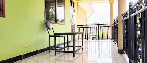 Outdoor banquet area