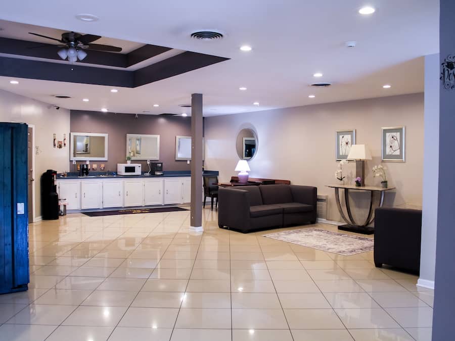 Sitteområde i lobbyen