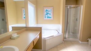 Exclusive 5 Bedroom Vacation Home with Pool | Bathroom | Combined shower/tub, hair dryer, towels, soap