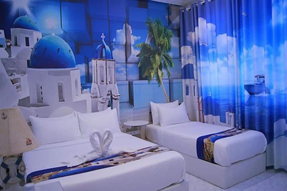 1 kamar tidur, meja kerja, setrika/meja setrika, dan Wi-Fi gratis