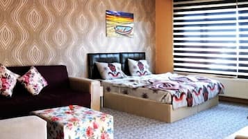 Family Apartment, Smoking, City View | 2 bedrooms, desk, iron/ironing board, free WiFi