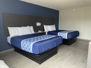 Exclusive Room, 2 Queen Beds | Blackout drapes, iron/ironing board, free WiFi, bed sheets