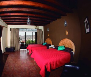 Classic Room, 2 Double Beds, Non Smoking, Terrace (Valrhona) | Premium bedding, down comforters, individually decorated - Hotel Chocolate Suites (Guanajuato)
