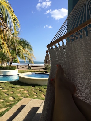Pool - Exclusive Beachfront Large Spanish Estate for up to 30 people, WiFi (Pochomil, San Rafael del Sur)