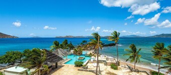 Beach Front Villa with Down Island View - Priceless!