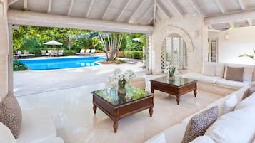 TV, DVD player, stereo