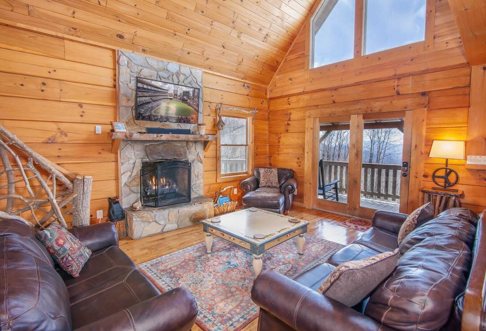 TV, fireplace, DVD player