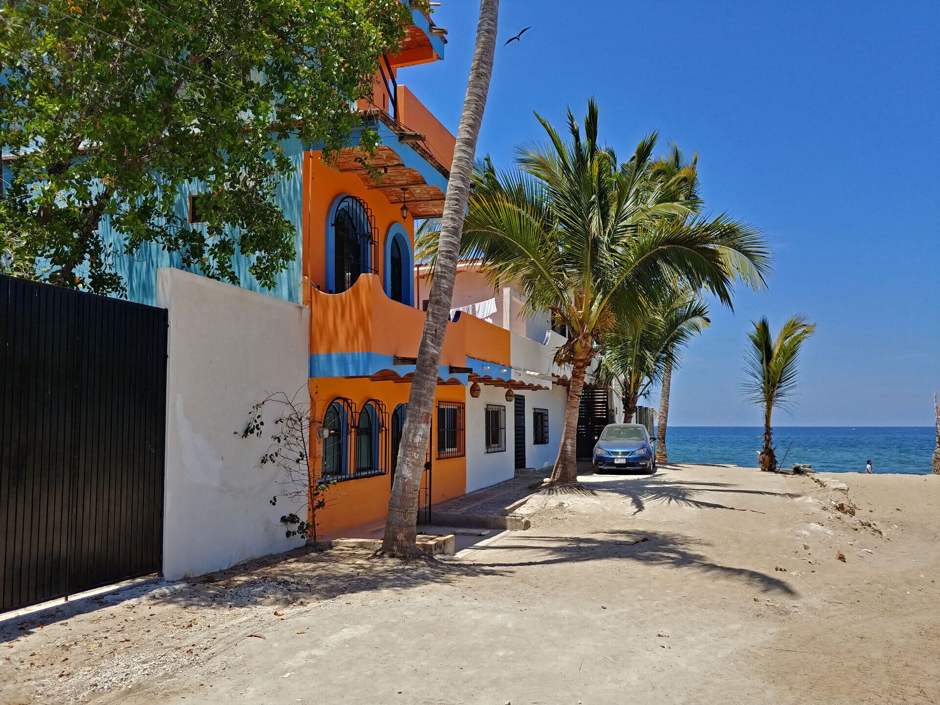 Safe, street parking at the end of our road right outside your suite. 