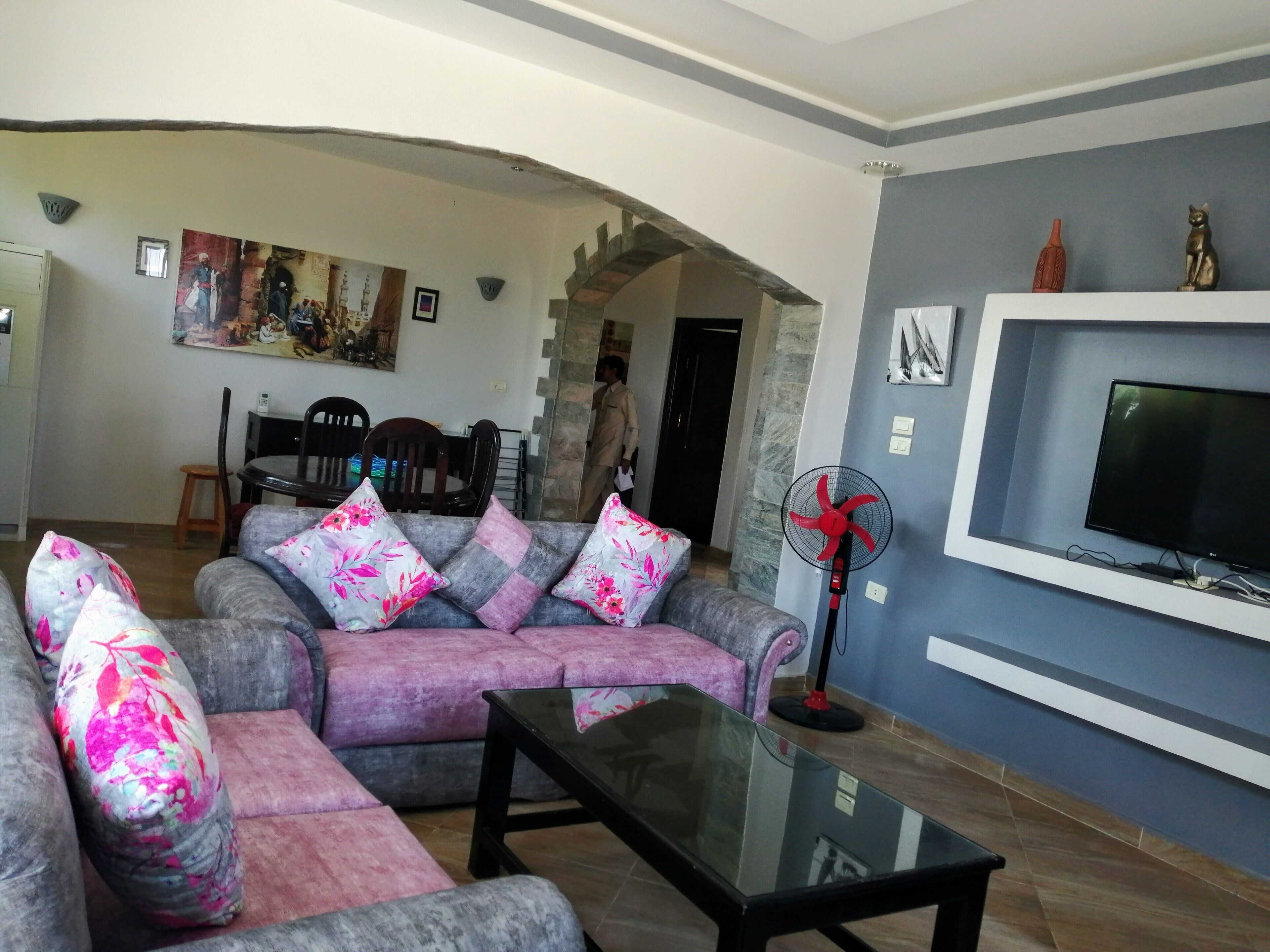 Apartment, 3 Bedrooms | Living area | Flat-screen TV