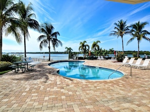A heated pool