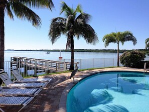 A heated pool - Boca Ciega Resort 313  Charming One Bedroom on the water at Boca Ciega Resort and Marina (St Petersburg)