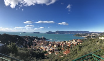 La vista dal balcone