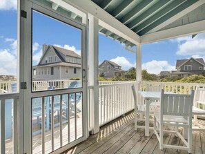Outdoor dining - Welcome to BIS BALD!, your Oceanfront Escape on BHI! (Bald Head Island)