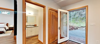 Water Views from this New Northwest Modern Home w/ Hot Tub