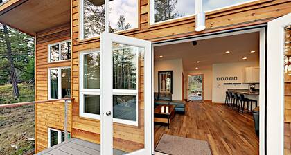 Water Views from this New Northwest Modern Home w/ Hot Tub