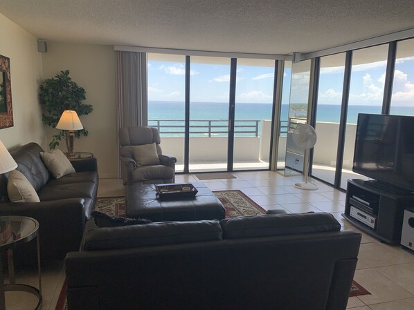 Smart TV, DVD player, books, music library