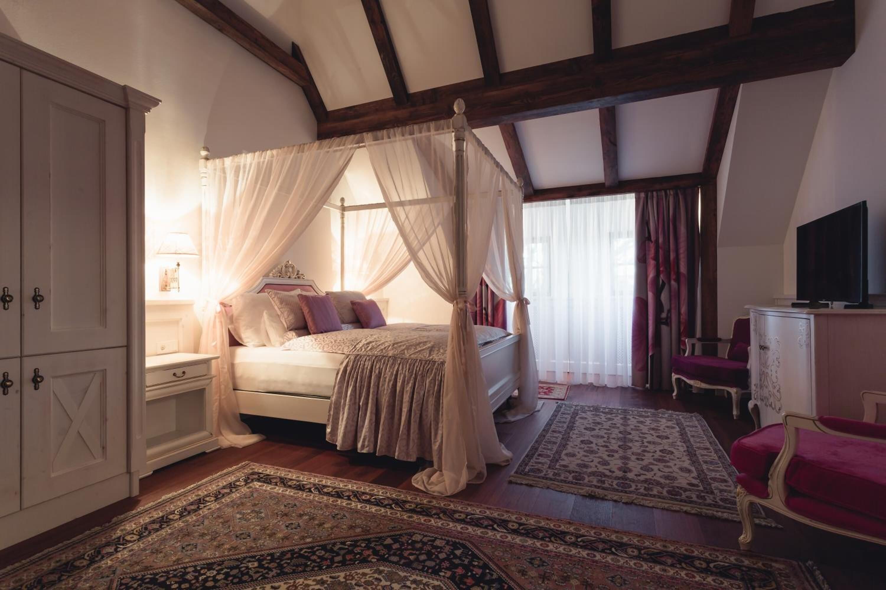 Literie de qualité supérieure, couette en duvet d'oie, minibar