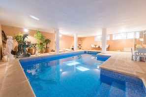 Indoor pool, a heated pool