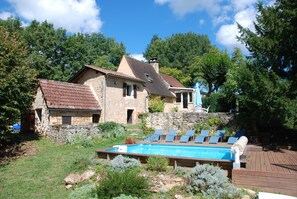 Piscine extérieure, piscine chauffée