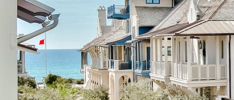 Vue depuis lâhĂ©bergement