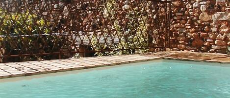 A heated pool