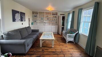 TV connectée, lecteur de DVD, livres, vidéothèque