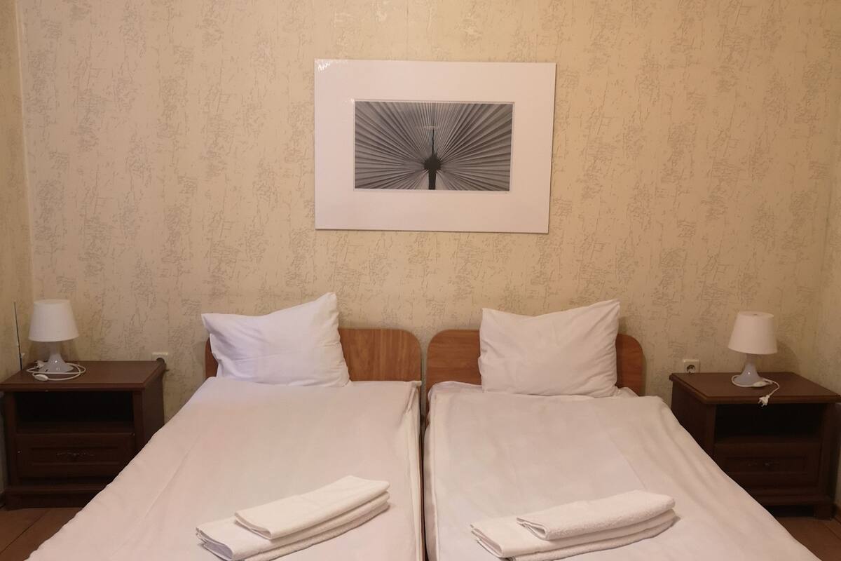 Desk, soundproofing, rollaway beds, free WiFi