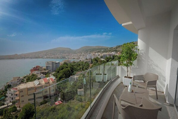 Junior Suite, Sea View | Balcony