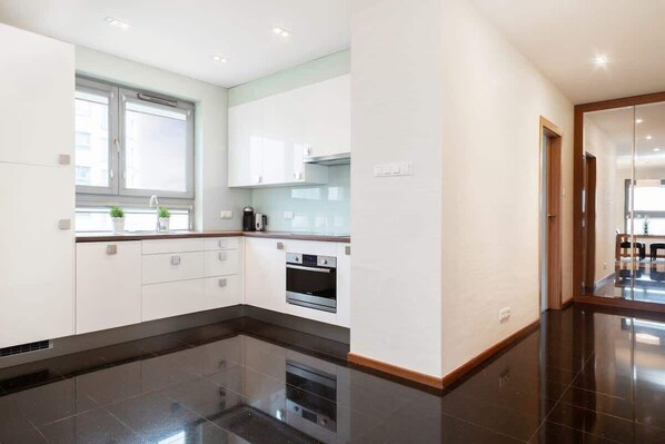 Fridge, oven, stovetop, dishwasher