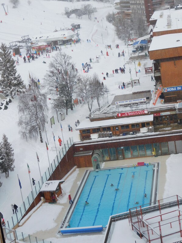 Outdoor pool, a heated pool - NICE STUDIO AT THE FOOT OF TRACKS, THE CORBIER (Villarembert)