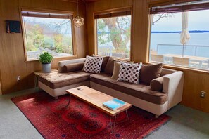 Smart TV, caminetto, tavolo da ping pong, libri