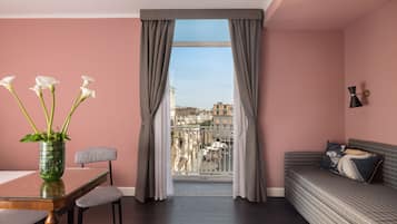 Chambre Quadruple Supérieure, balcon, vue ville