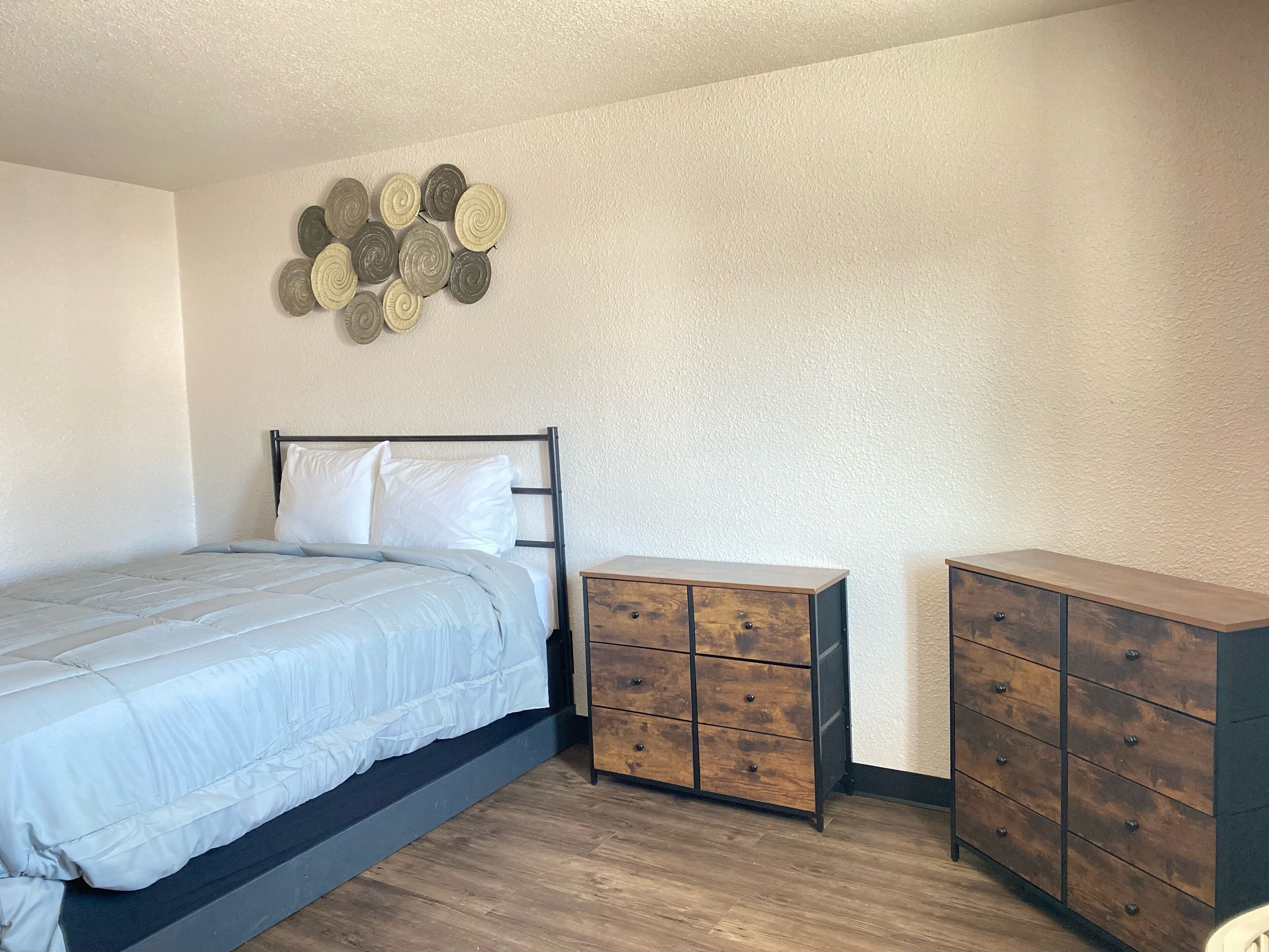 Individually decorated, individually furnished, blackout drapes