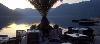 Luxury penthouse in traditional stone villa overlooking Kotor Fjord