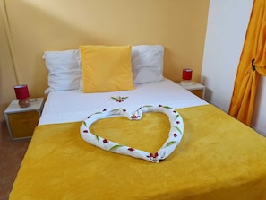 2 bedrooms, in-room safe, iron/ironing board, WiFi