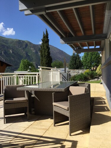 In chalet, warm T4 with character, panoramic view terrace 