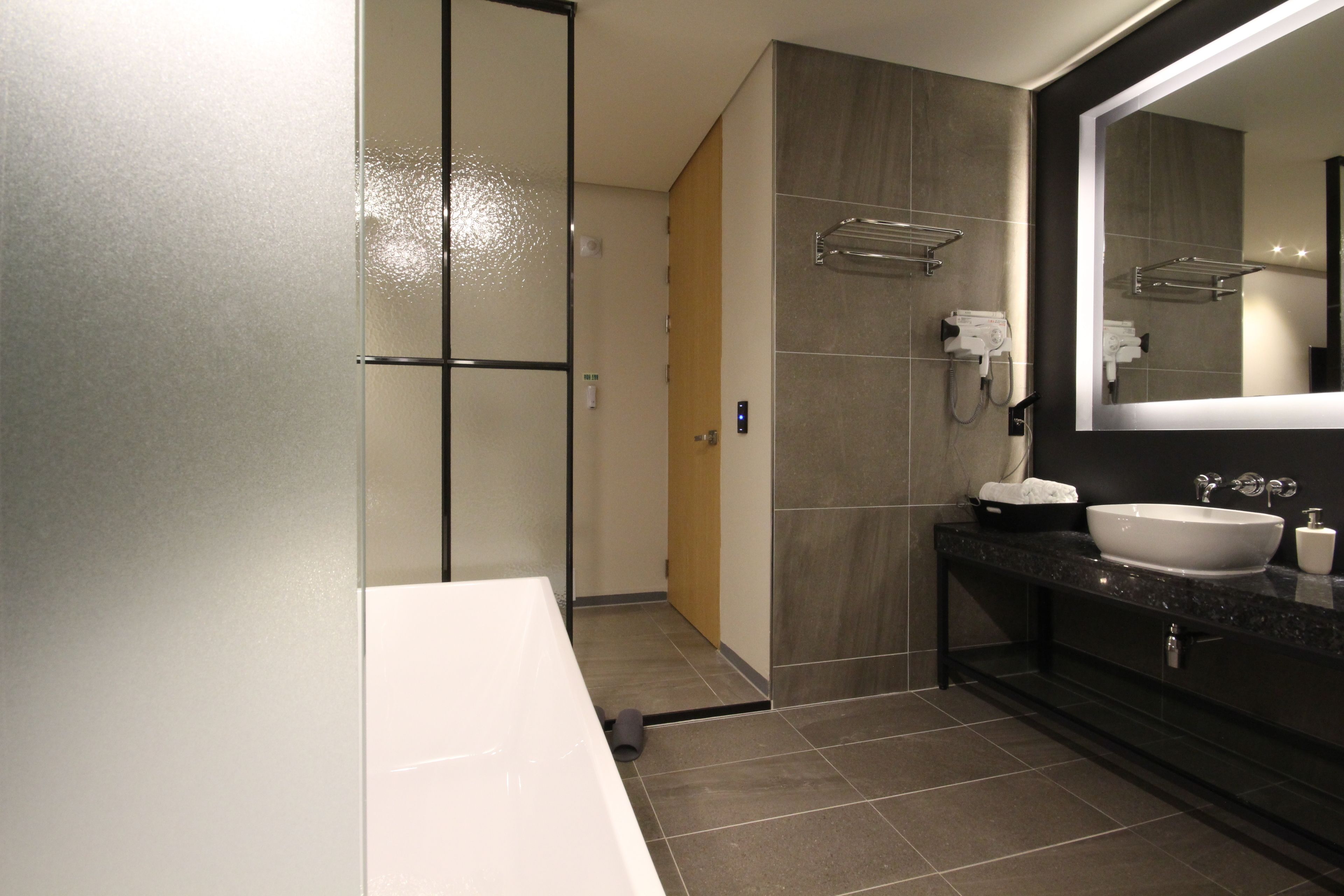 premium room | bathroom | separate bathtub and shower, deep-soaking bathtub, free toiletries