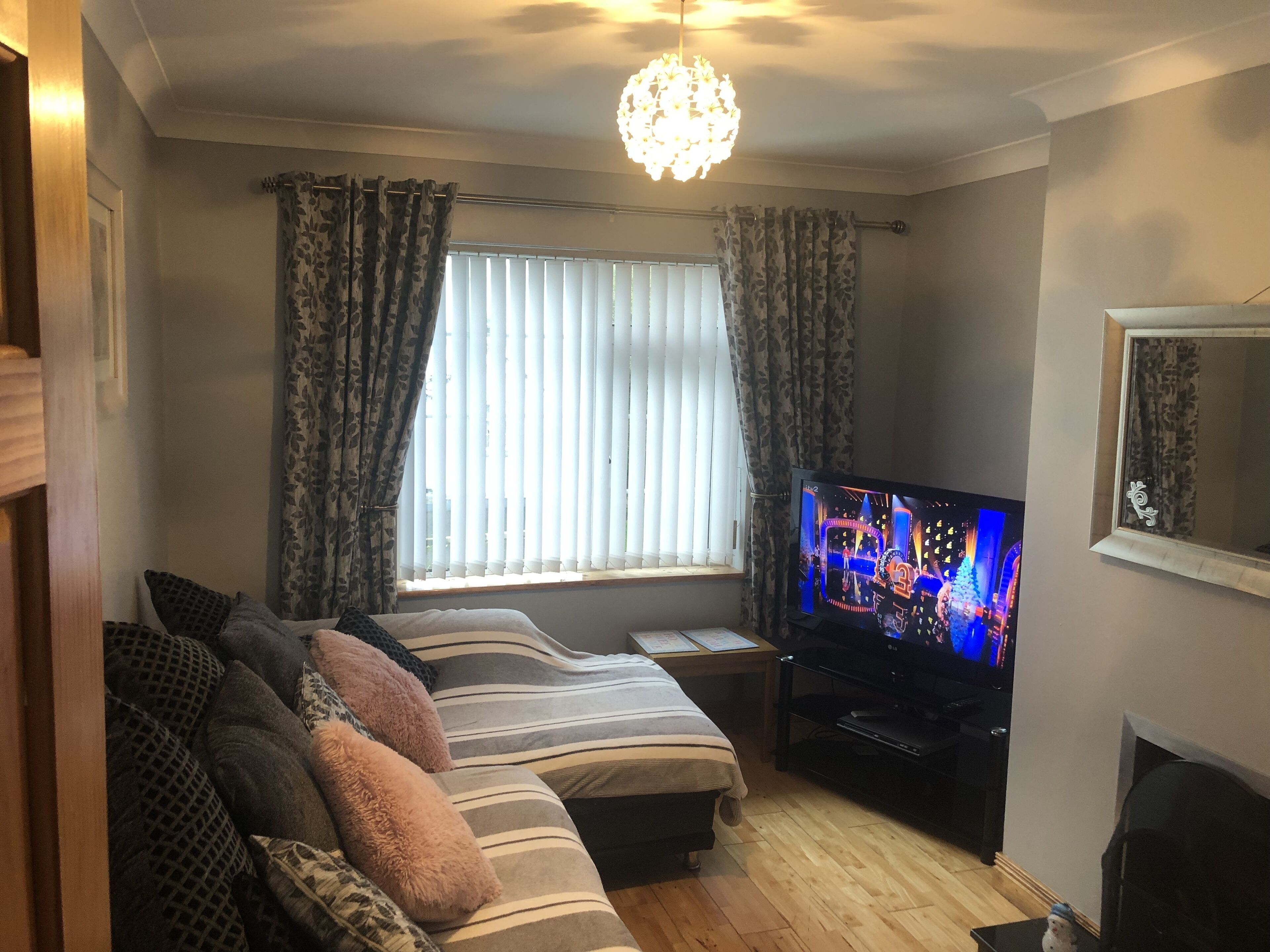 Televisión y reproductor de DVD 