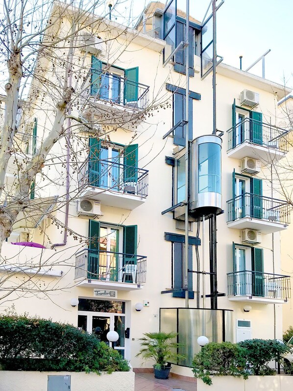 Façade de l’hébergement