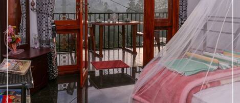 Honeymoon Room, 1 Queen Bed, Hill View | Desk, laptop workspace, free WiFi