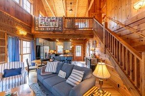 Televisión de pantalla plana, chimenea y reproductor de DVD 