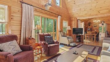 TV, DVD player, table tennis, books