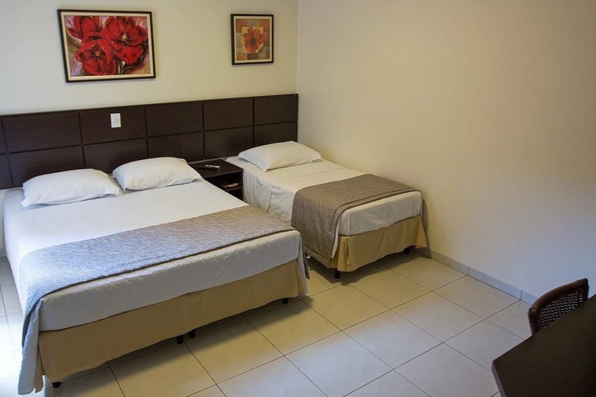 Triple Room, Multiple Beds, Non Smoking | Minibar, desk, WiFi (free), bed sheets