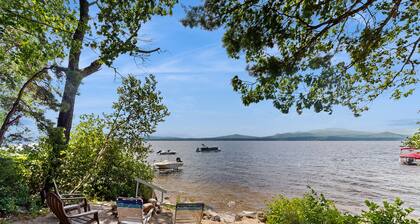 Lakefront home with views, water access for boating & swimming